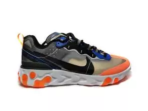 nike react elehommest 87 colorway trainers chaussures undercover x orange gray